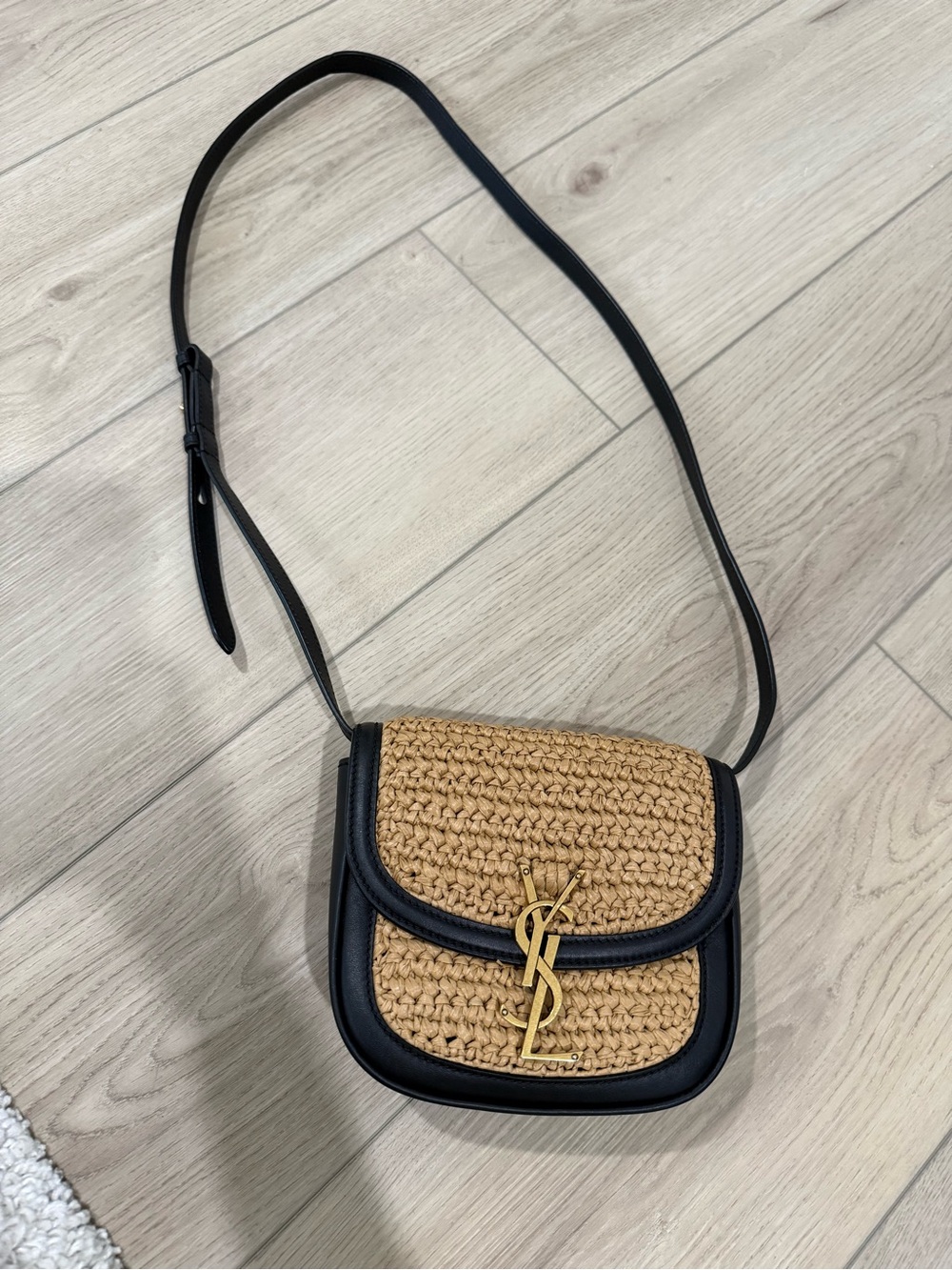 Saint Laurent Raffia Kaia Bag